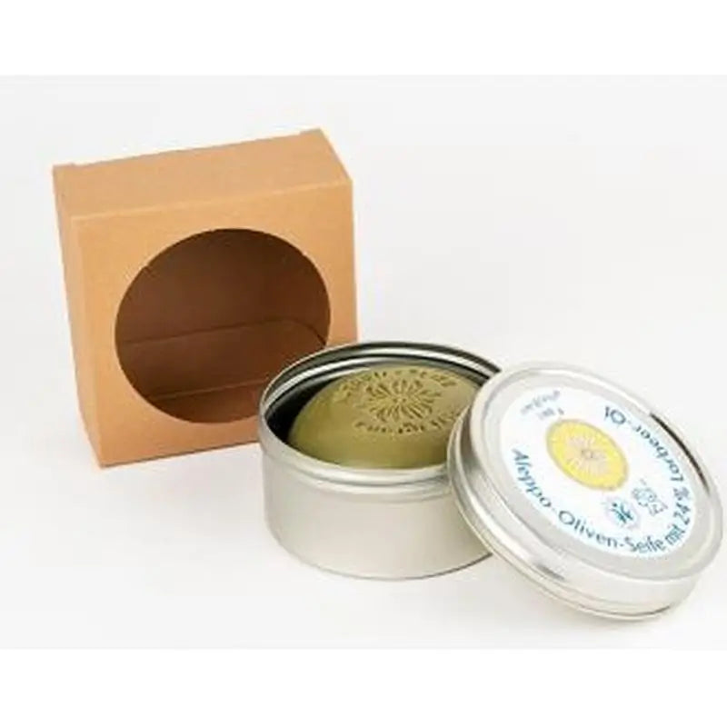 Savon Du Midi Jabon En Pastilla Alepo 24%+Laurel+Caja Metalica