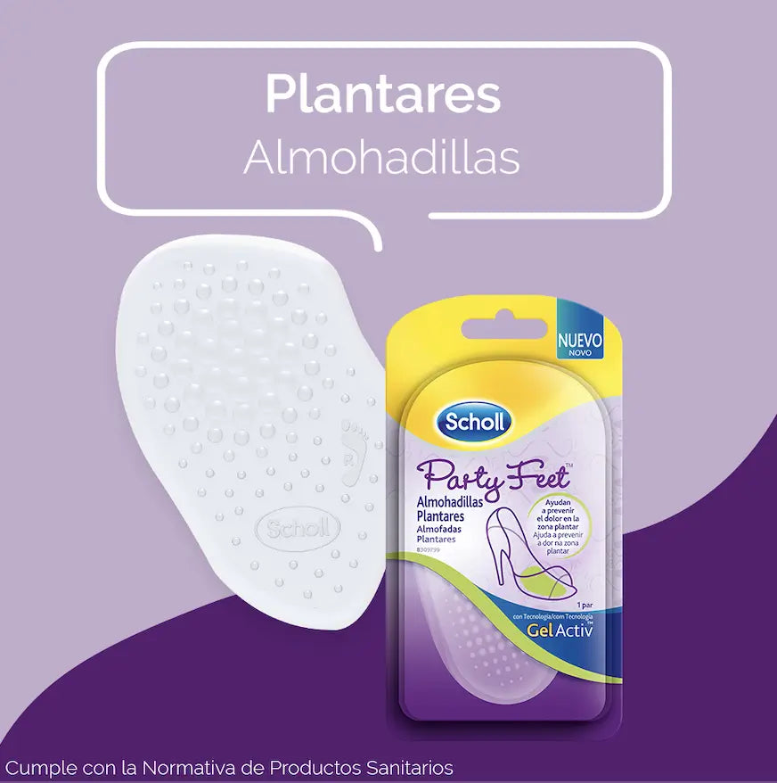 SCHOLL Pés de festa gelactiv plantar almofadas