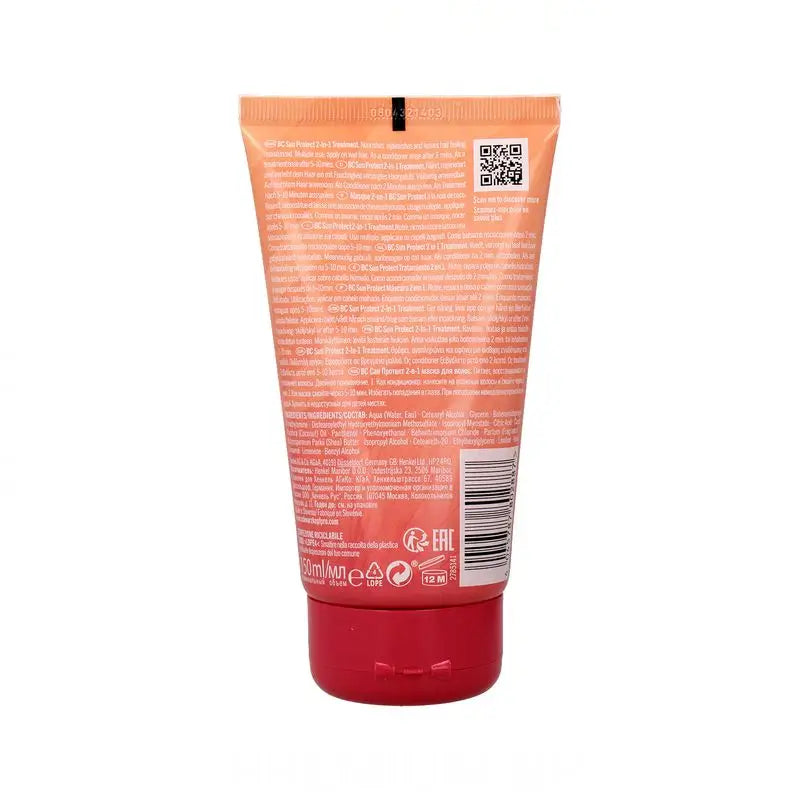 Schwarzkopf Bonacure Sun Protect 2 em 1 Tratamento de Coco, 150 Ml