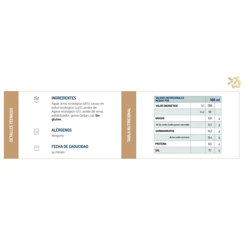 Scotti Bebida de Arroz Vegetal com Cacau 1L .Bio Sg Veg**