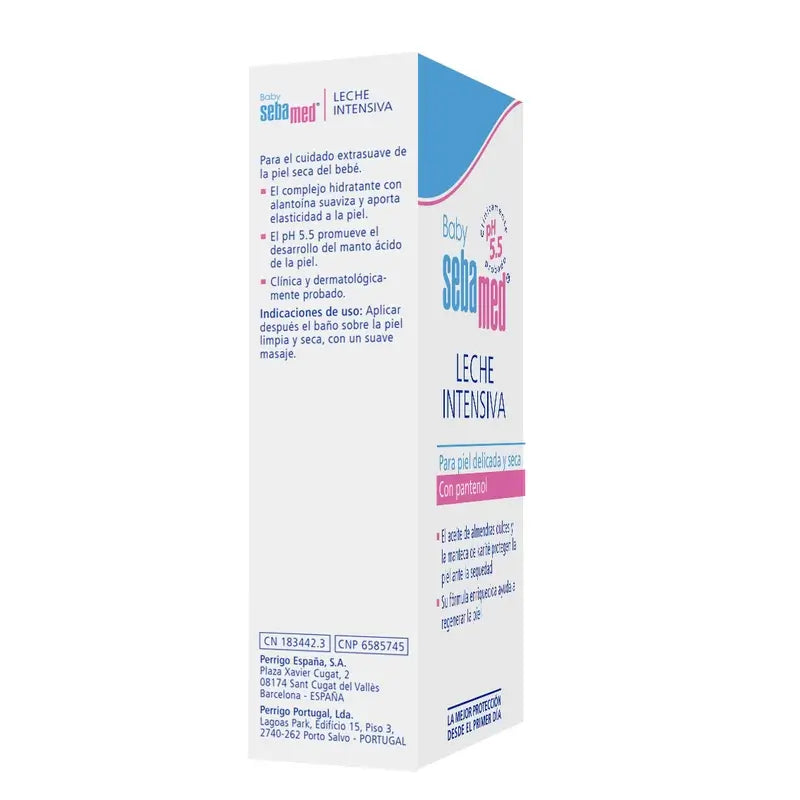 SEBAMED BEBÊ LEITE INTENSIVO 200 ML.
