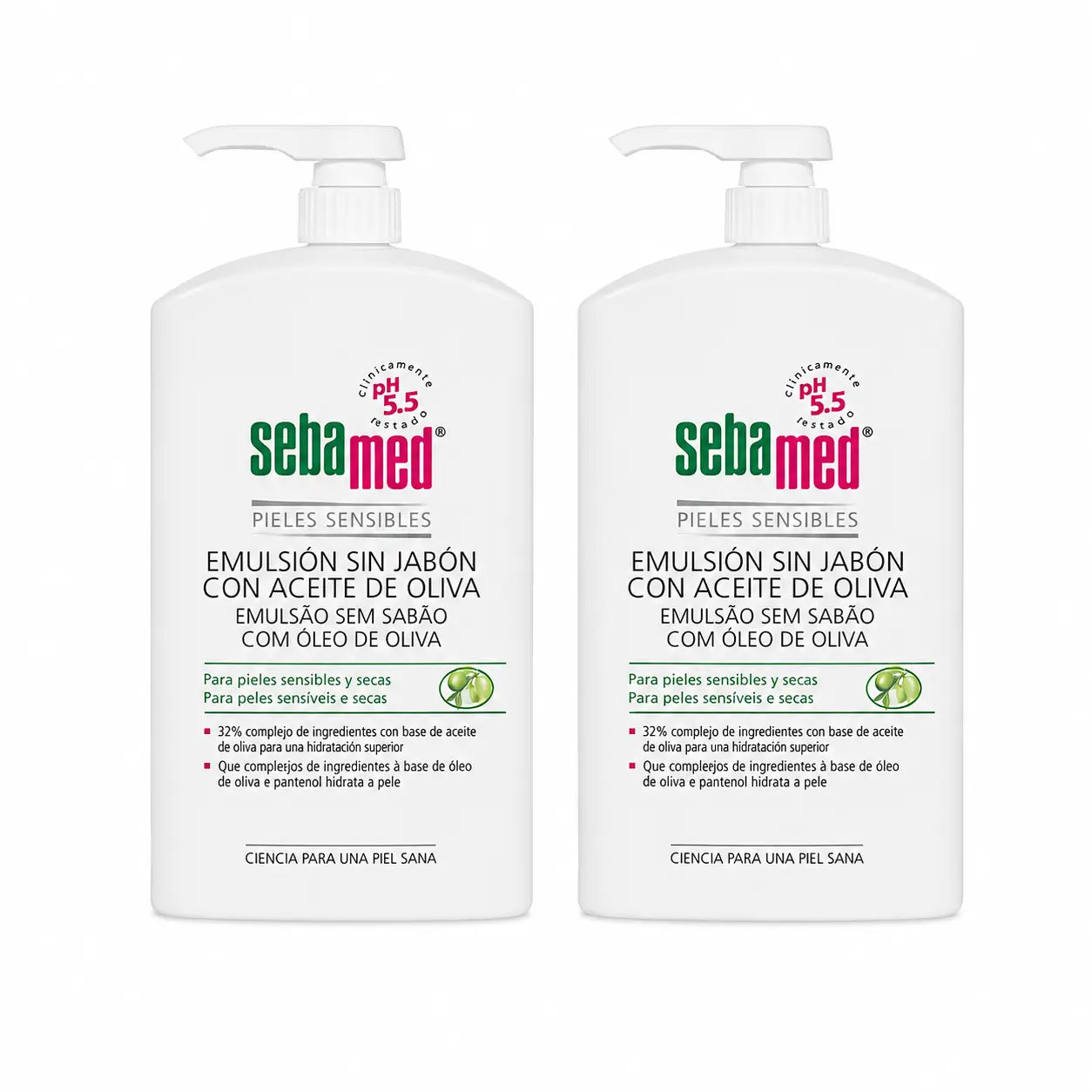 Sebamed Gel de Emulsão Sem Sabão com Azeite 1000 Ml, embalagem 2