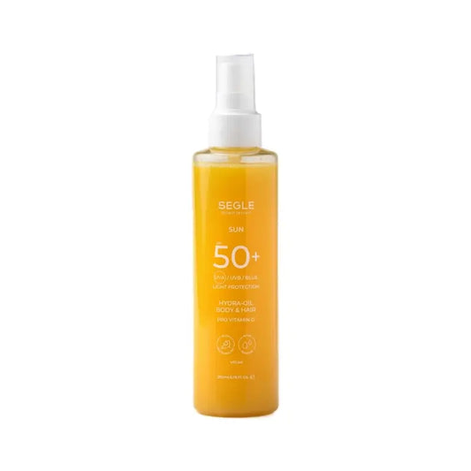Segle Spray Solar Bifásico Corpo e Cabelo SPF50+, 200 ml