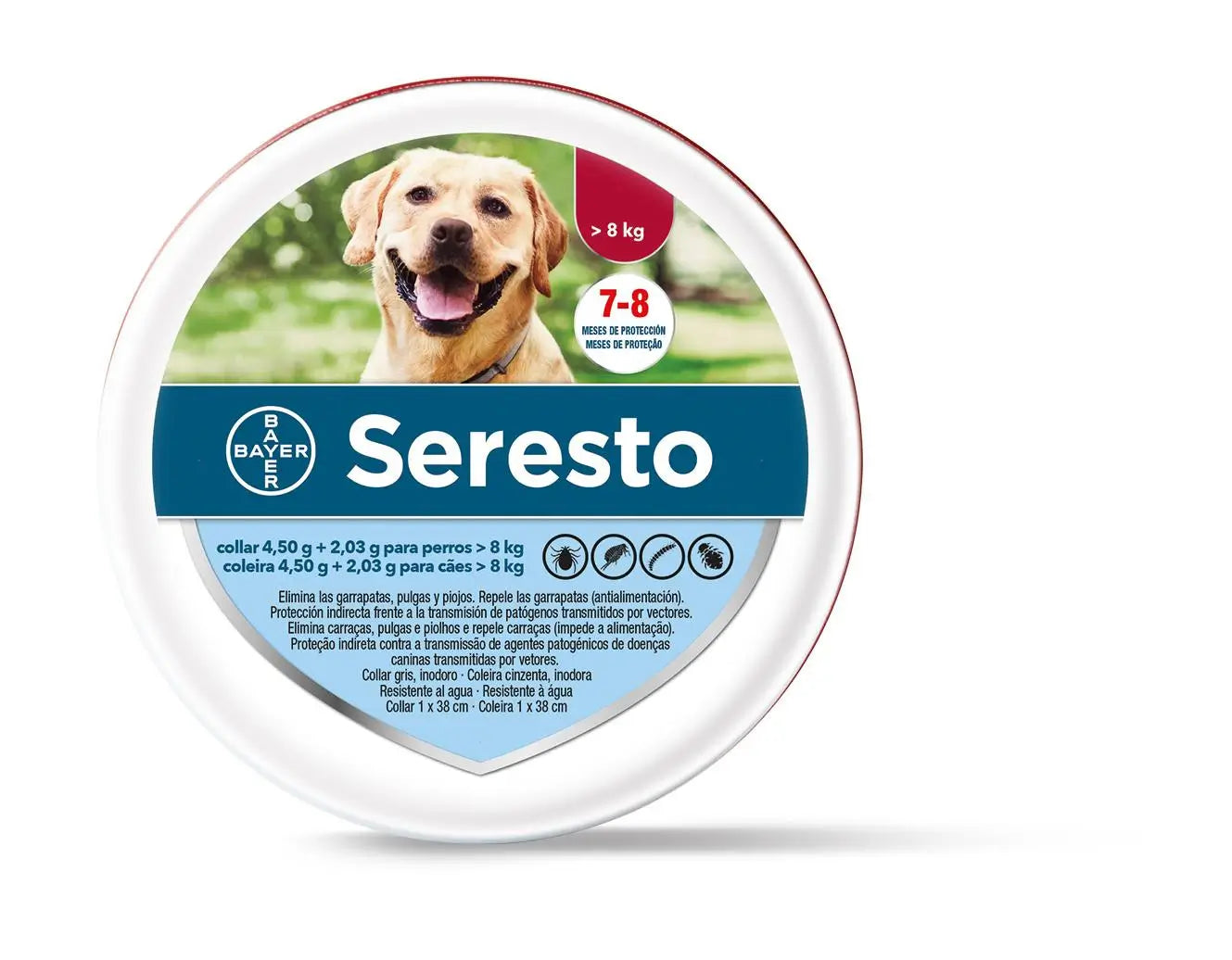 SERESTO COLAR DE CACHORRO +8 KG GRANDE