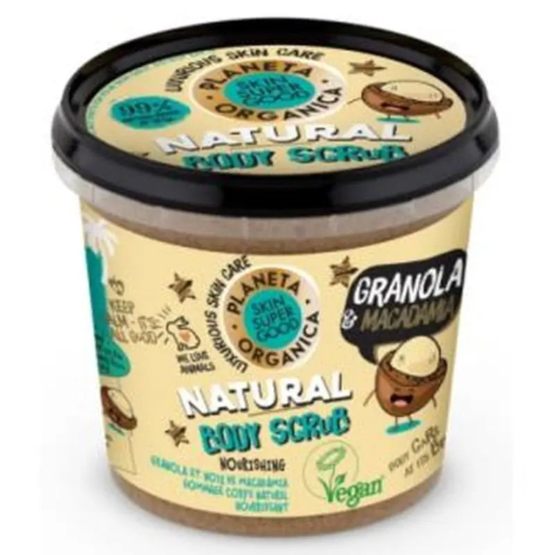 Skin Super Good Exfoliante Corporal Granola-Macadamia Nut 360Ml.