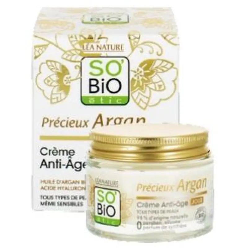 So´Bio Etic Crema De Dia Antiedad Hialuronico-Argan 50Ml. Bio