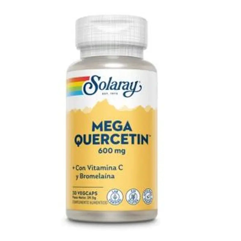Solaray Mega Quercitin 600Mg. 30 Cápsulasveg.