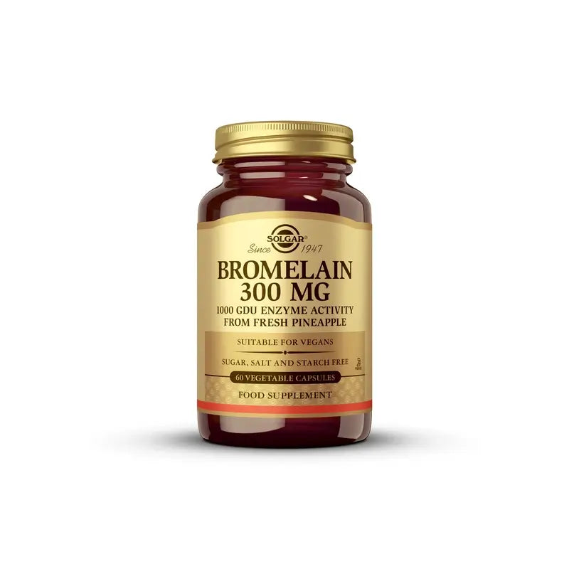 Solgar Bromelaína 300mg, 60 Cápsulas