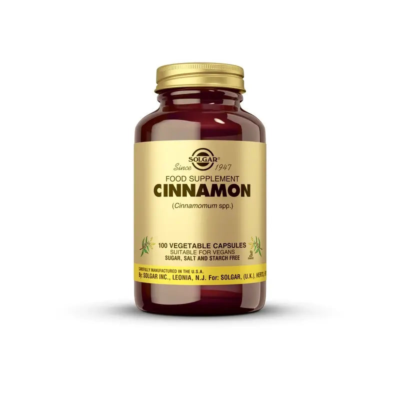 Solgar Chinese Cinnamon, 100 Cápsulas