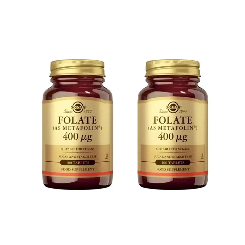 Solgar Folato 400Mcg, 2X100 Comprimidos