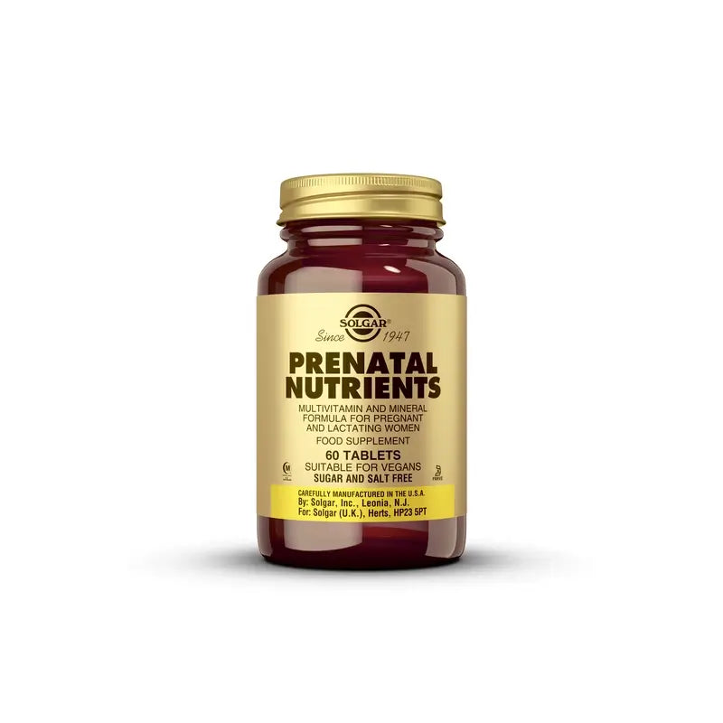 Solgar Nutrients Prenatals, 60 comprimidos