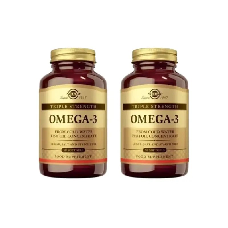 Solgar Omega3 Concentração Tripla, 2X50 cápsulas moles