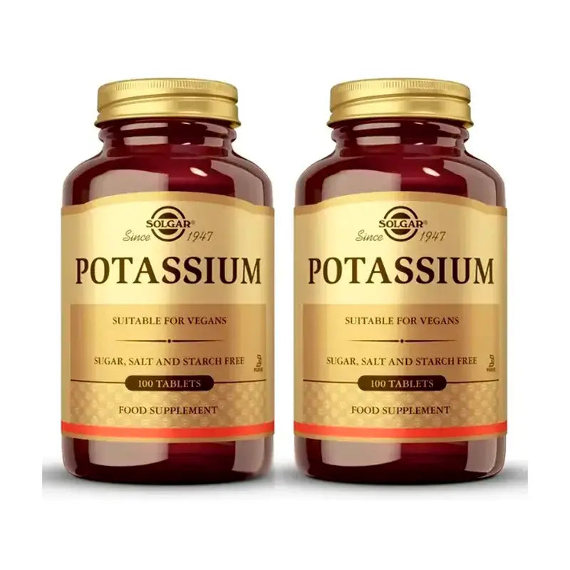 Solgar Potassium, Embalagem 2 x 100 comprimidos