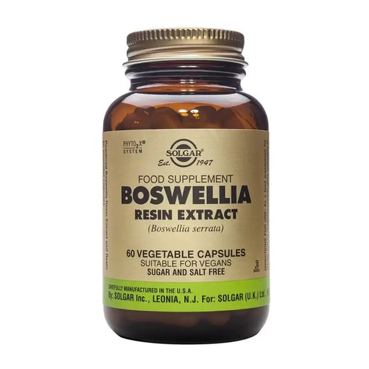 Solgar Extrato de Resina de Boswellia, 60 cápsulas