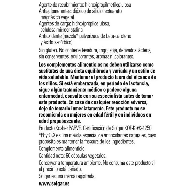 Solgar Sabal, 60 cápsulas