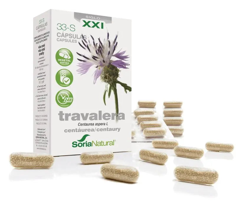 Soria Natural 33-S Travalera 200 Mg, 30 Cápsulas