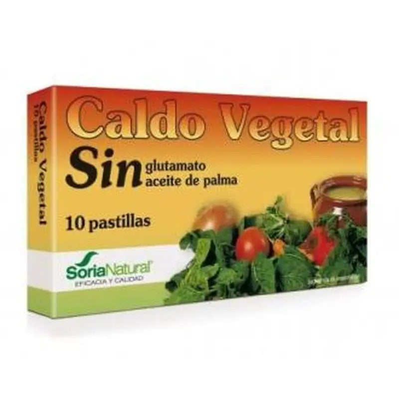 Soria Natural Caldo Vegetal 10Pastillas