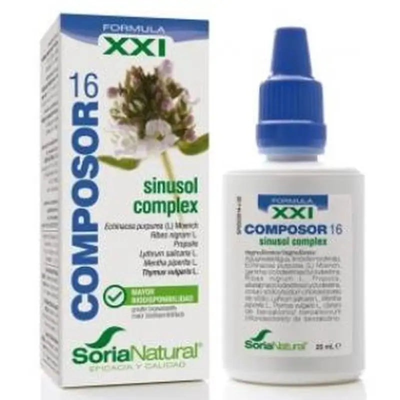Soria Natural Composor 16 Sinusol Complex Xxi 25Ml.
