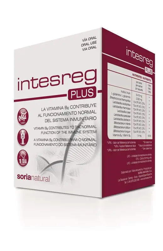 Soria Natural Intesreg Plus, 14 Sobres De 10 Gr