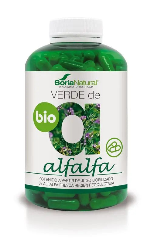 Soria Natural Verde Alfalfa, 240 Cápsulas De 630 Mg