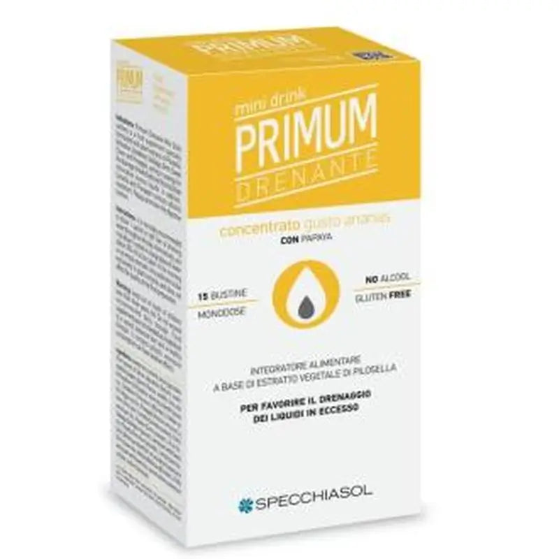 Specchiasol Primum Drenante Piña-Papaya 15Mini Drinks.