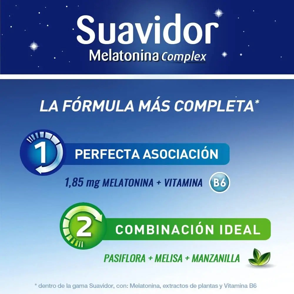 Suavidor Melatonin Complex, 30 Comprimidos