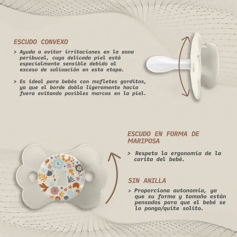 Suavinex Pacifier Sx Pro 0/6 Meses, Wonderland Beige