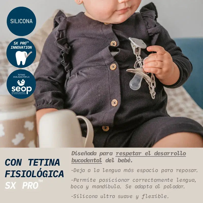 Suavinex Chupetas Tetina Sx Pro -2/2 Meses Passarinhos Rosa, 2 unidades