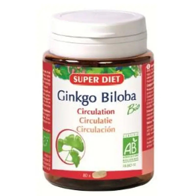 Superdiet Ginkgo Biloba Bio 80 Comprimidos