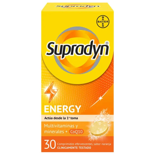 Supradyn Energy Vitaminas e Energia, 30 comprimidos efervescentes