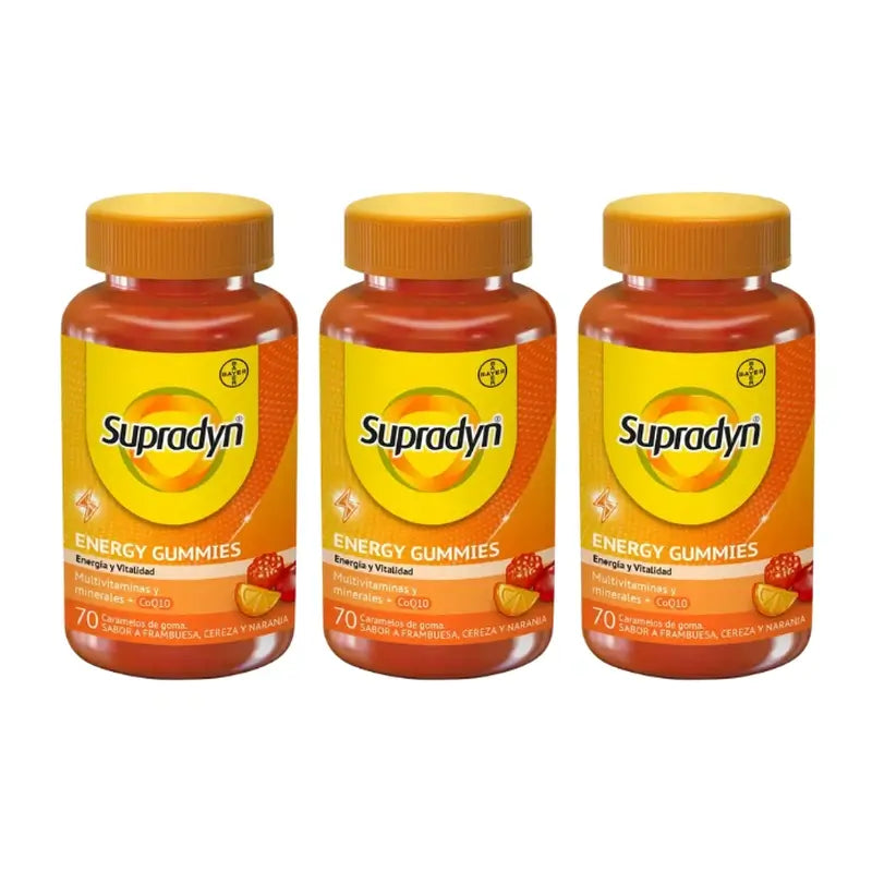 Supradyn Energy Gummies Adult, 3x70 rebuçados mastigáveis