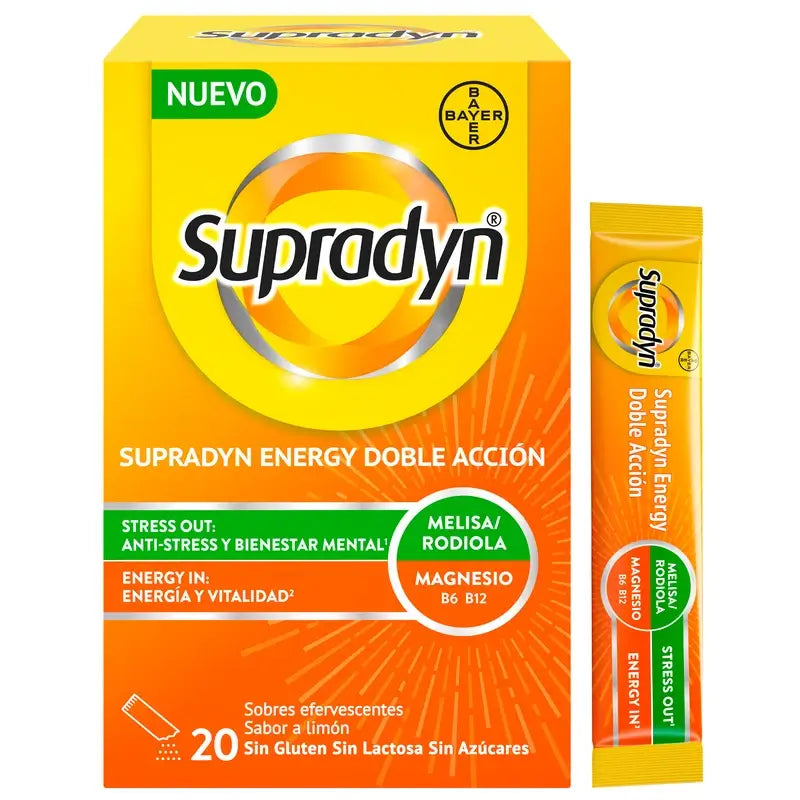 Supradyn Energy Dupla Ação, 20 Saquetas