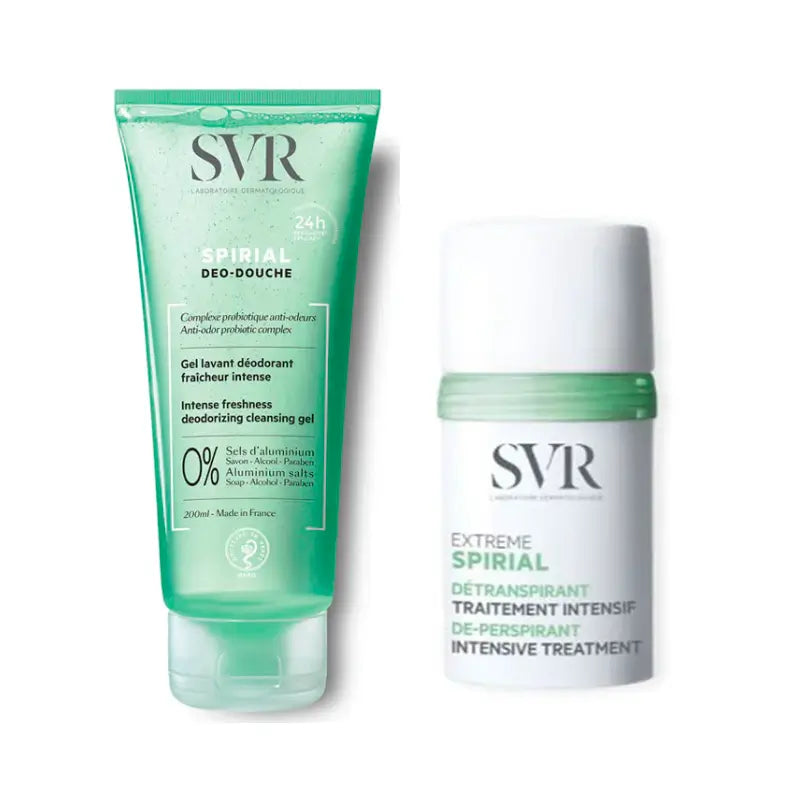 Svr Pack Spirial Gel Duche Desodorizante 200 Ml + Spirial Extreme Desodorizante 20 Ml