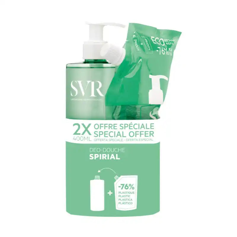 Svr Spirial Deo Douche Gel + Recarga, 400 ml