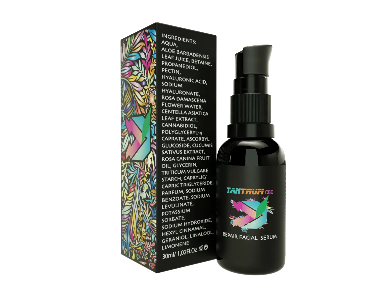 Sérum de reparação facial Tantrum com CBD , 30 ml