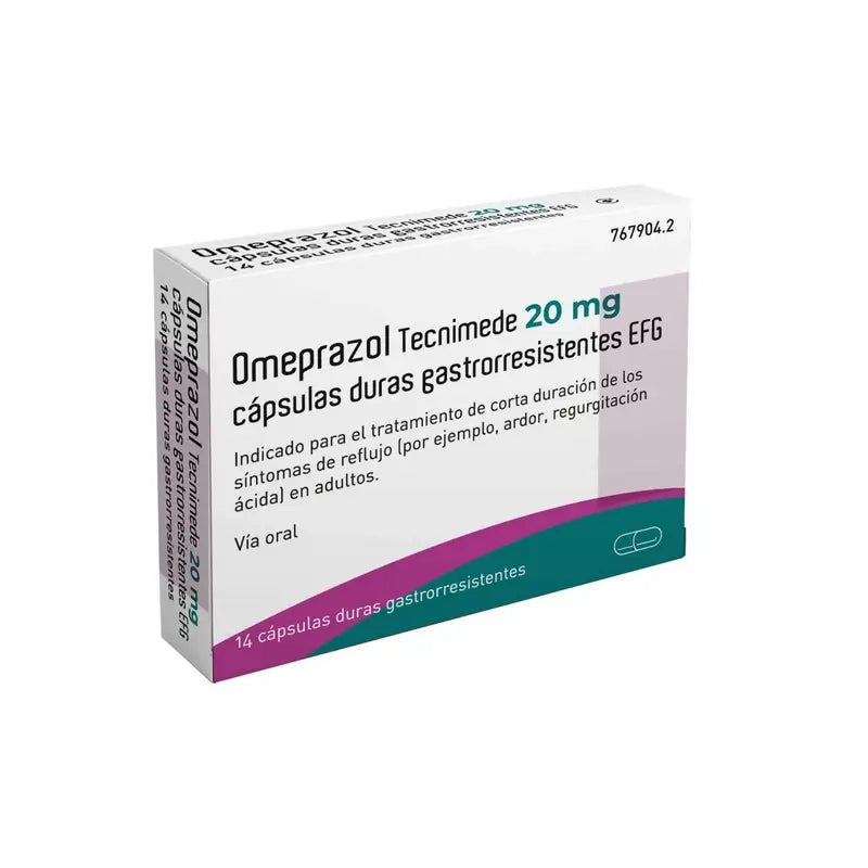 Tecnimede Omeprazole 20 mg, 14 cápsulas duras gastrorresistentes