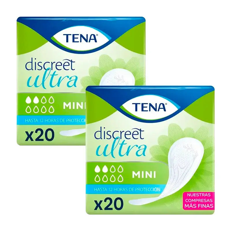 Tena Pack Lady Mini, 2 X 20 unidades.