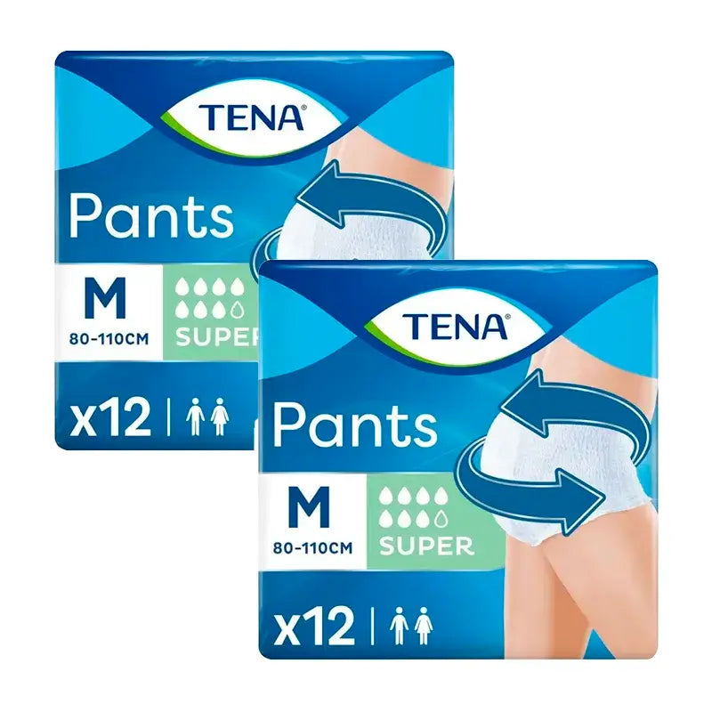 Tena Pack Pants Super Medium, 2 X 12 unidades.
