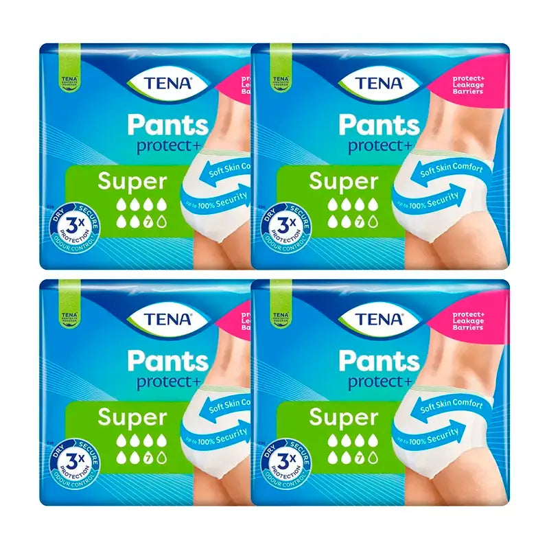 TENA Pack Pants Super Size M, 4 x 12 unidades.