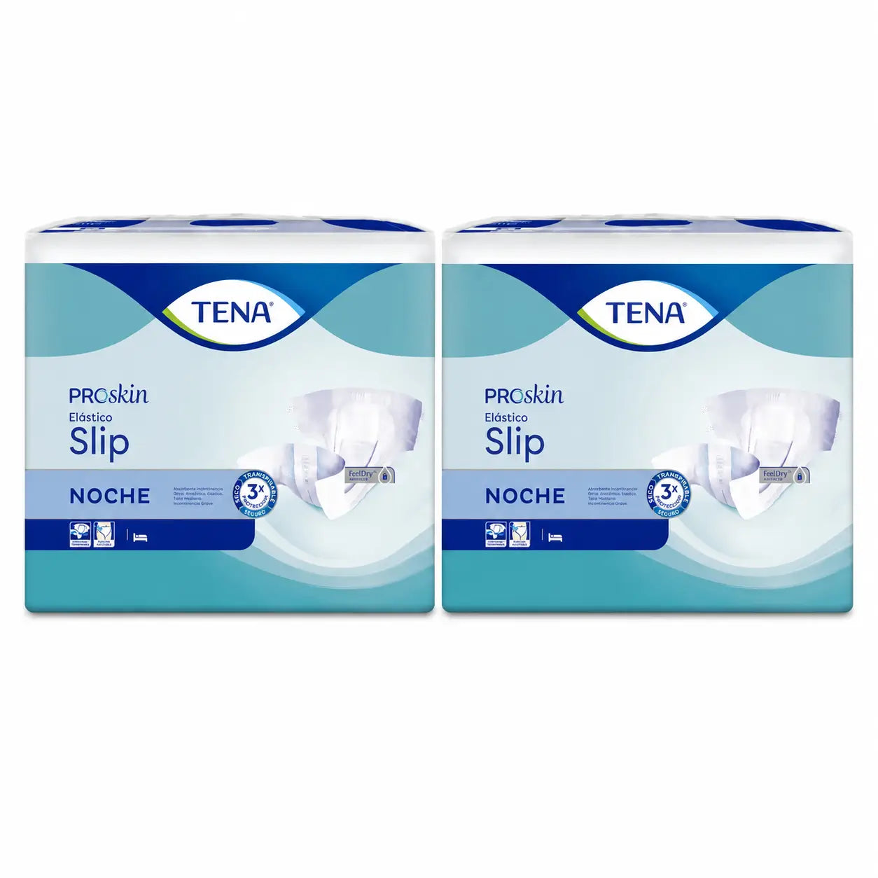 Tena Proskin Fralda Slip Fralda Média Elástica Noite , 80 unidades , embalagem 2