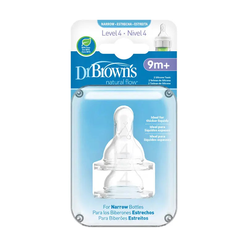 Dr.Brown's Teat Options+ Nível 4 Standard, 2 unidades