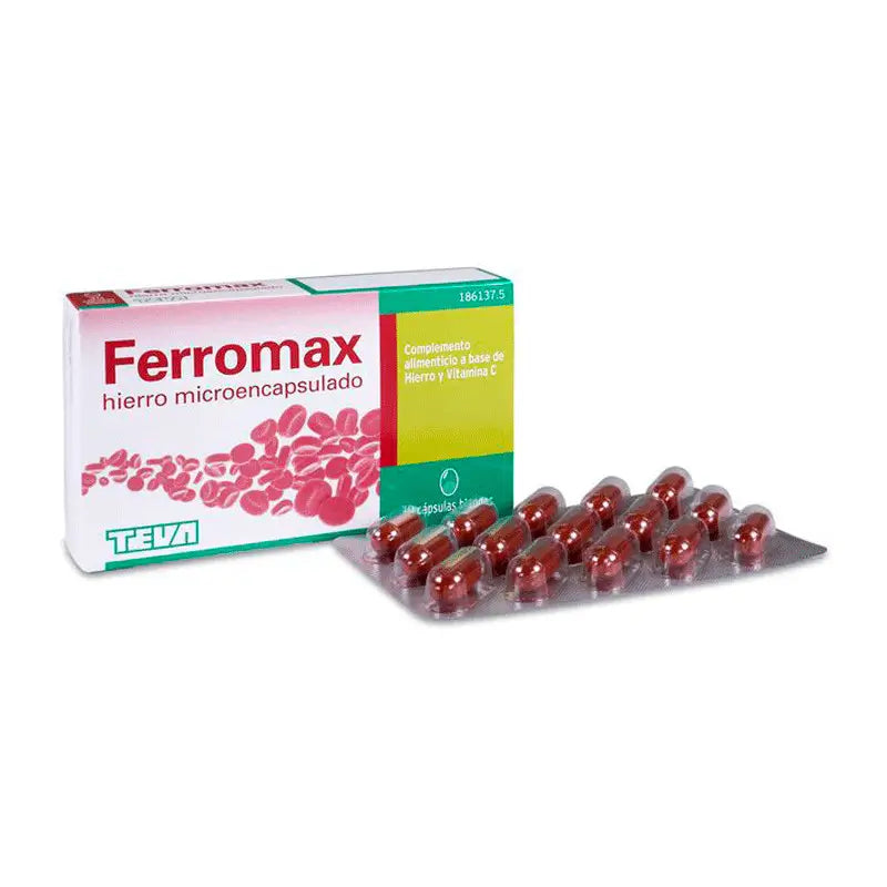 Teva Ferromax Hierro Microencapsulado 30 Cápsulas