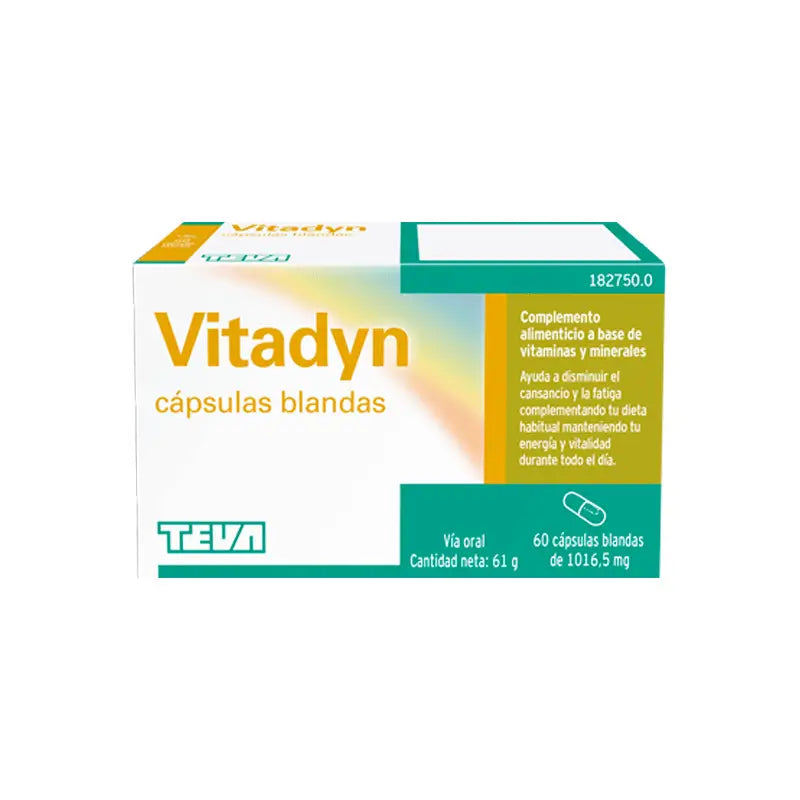 Teva Vitadyn 30 Cápsulas Blandas