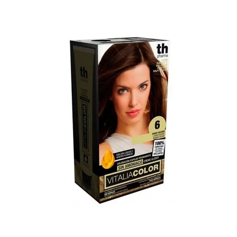 Th Pharma V Color- Kit Tinte Nº 6 Sin Amoniaco C/Oro Líquido