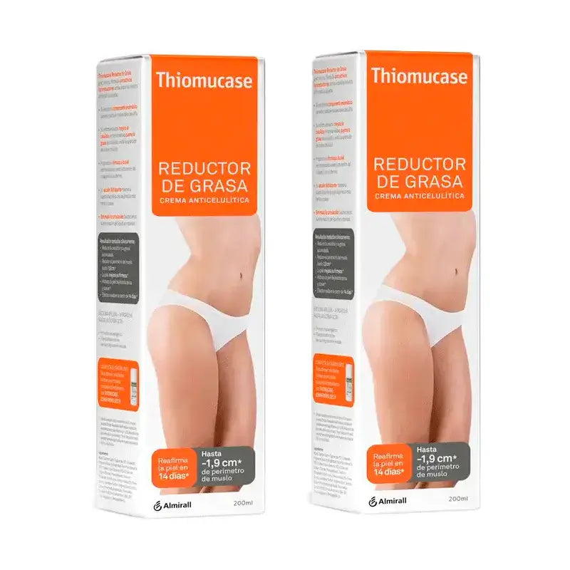 Thiomucase Creme Anti-Celulite Redutor de Gordura, Embalagem 2 x 200 ml