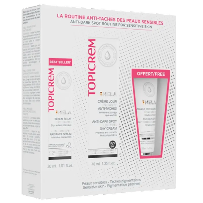 Topicrem Mela Serum Box 30 Ml + Creme de Dia 40 Ml + Máscara 50 Ml