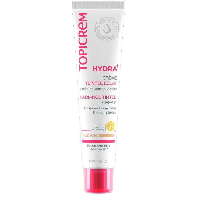Topicrem Hydra + Creme Iluminador Cor Média, 40 ml
