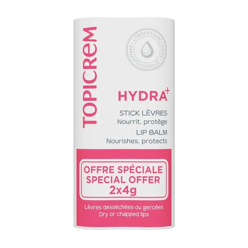 Topicrem Pack Topicrem Duo H+ Bálsamo labial, 2x4 gr
