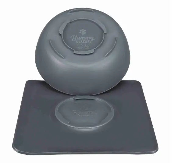 Trixie Comedero Antideslizante Azul Gris, 850Ml