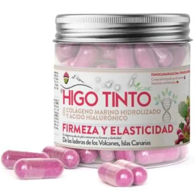 Tuno Canarias Higo Tinto Con Colageno Y Acido Hialuronico 90 Cápsulas